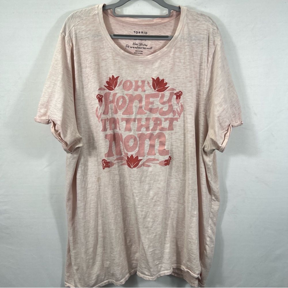 Torrid Light Pink Graphic Tee 0771